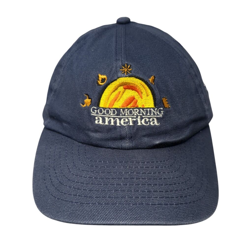 Good Morning America Passport To Europe Snapback Hat Blue OS Patriotic Mohr's